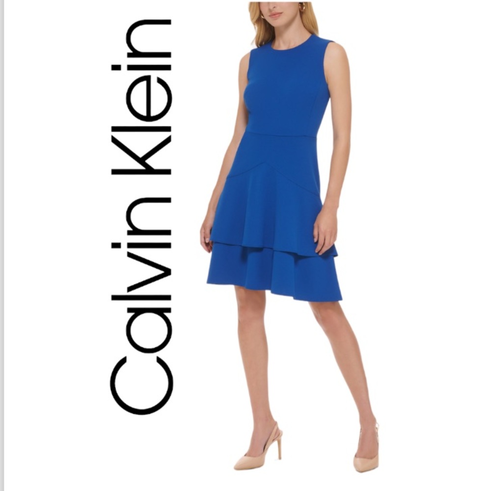 Calvin Klein Petite Tiered Sheath Dress